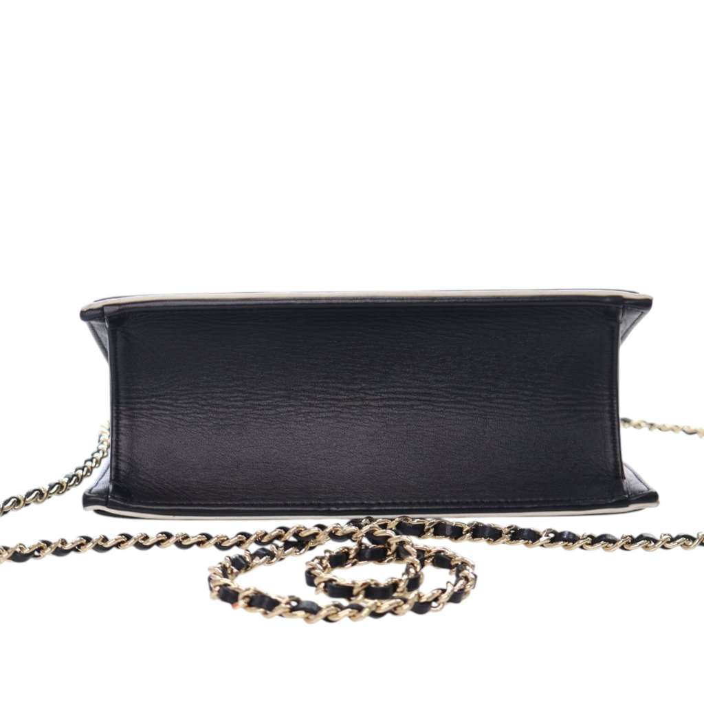 Chanel CC Bicolor Calfskin Square Frame Flap - 5