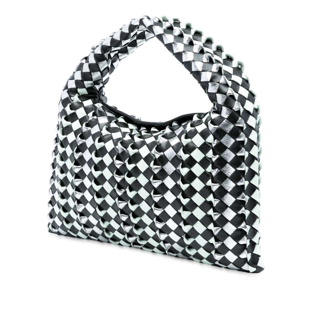 Bottega Veneta Small Bicolor Calfskin Intrecciato Hop Hobo - 2