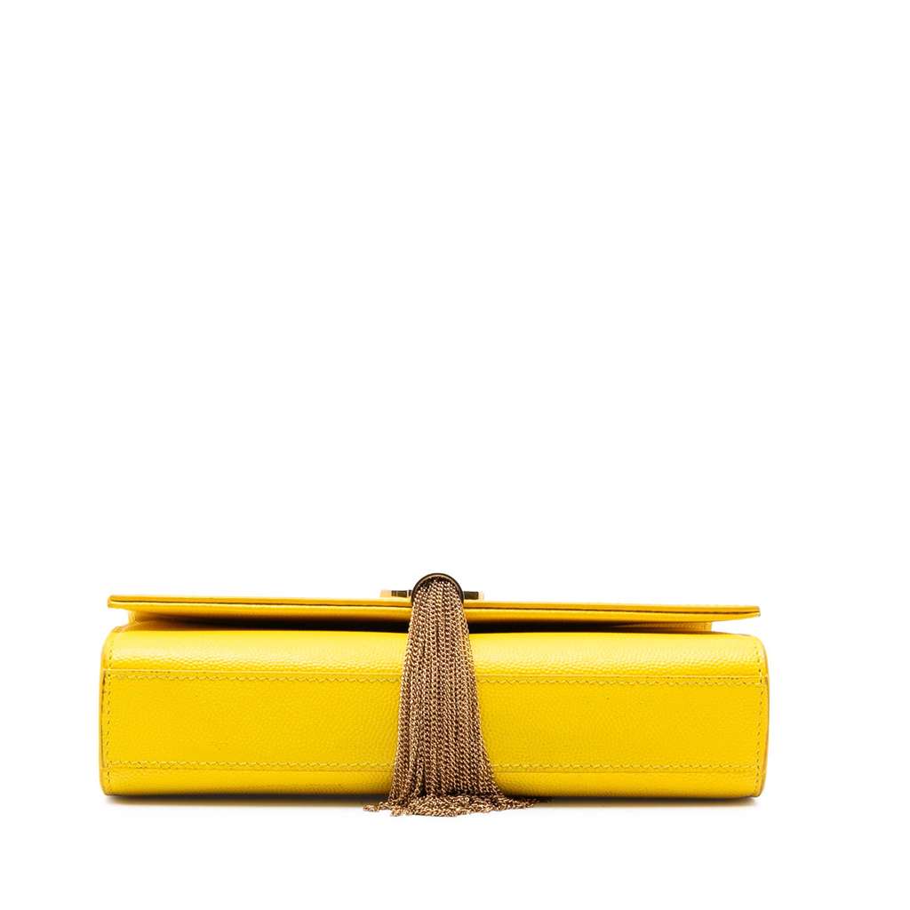 Saint Laurent Small Grain de Poudre Monogram Kate Tassel Crossbody - 3