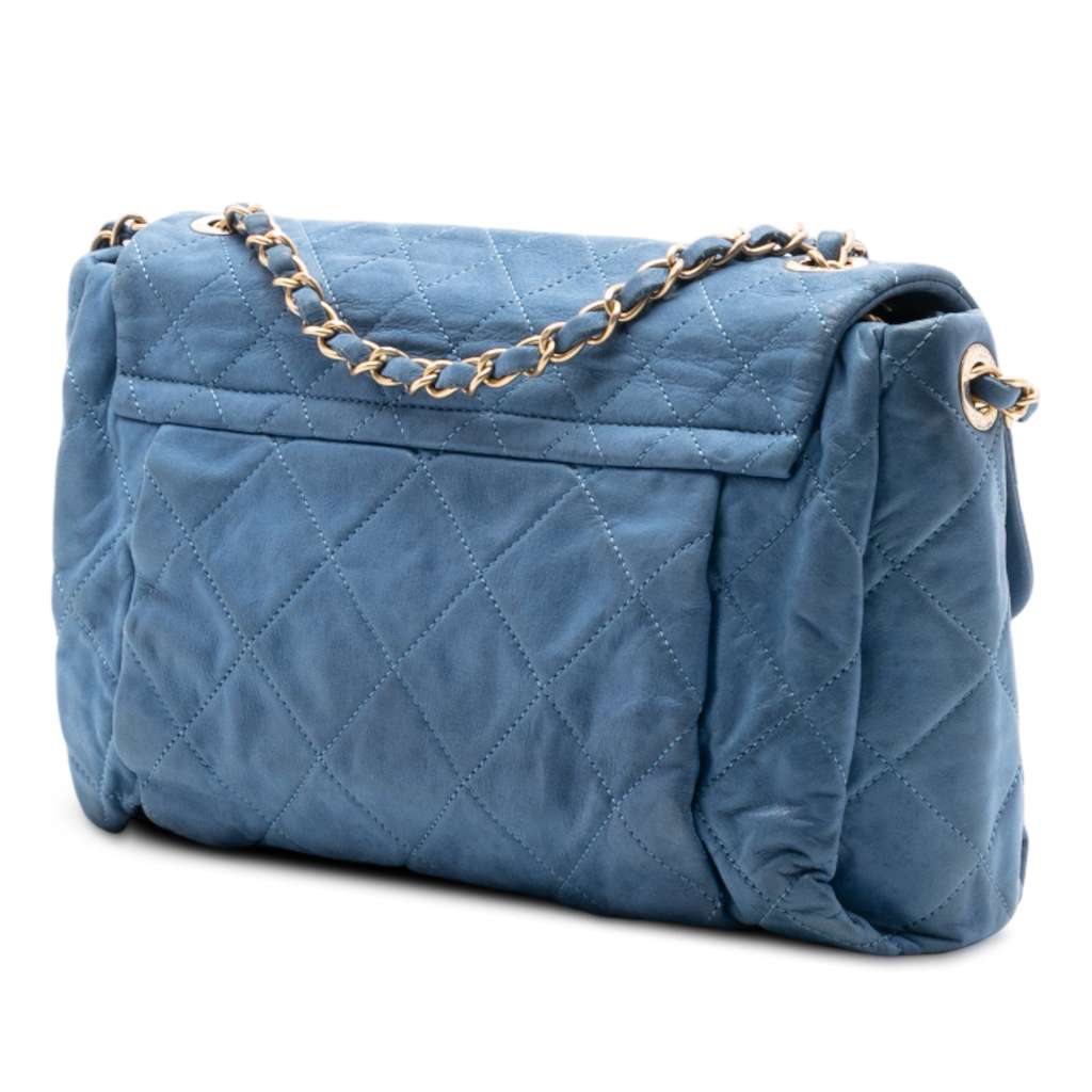 Chanel Large Quilted Iridescent Calfskin Chic Quilt Flap - 2