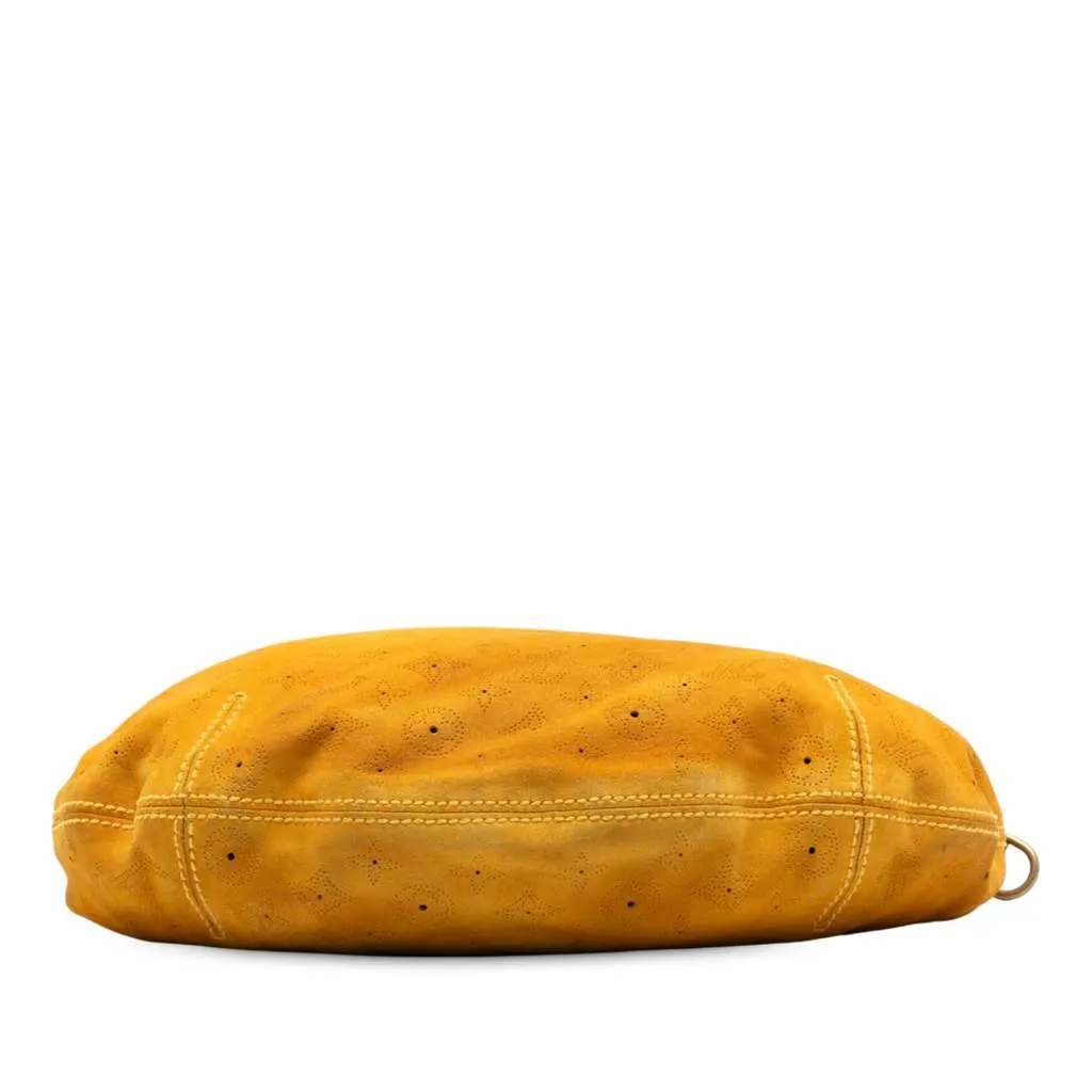 Louis Vuitton Monogram Suede Onatah GM Yellow Leather Very good - Inside View