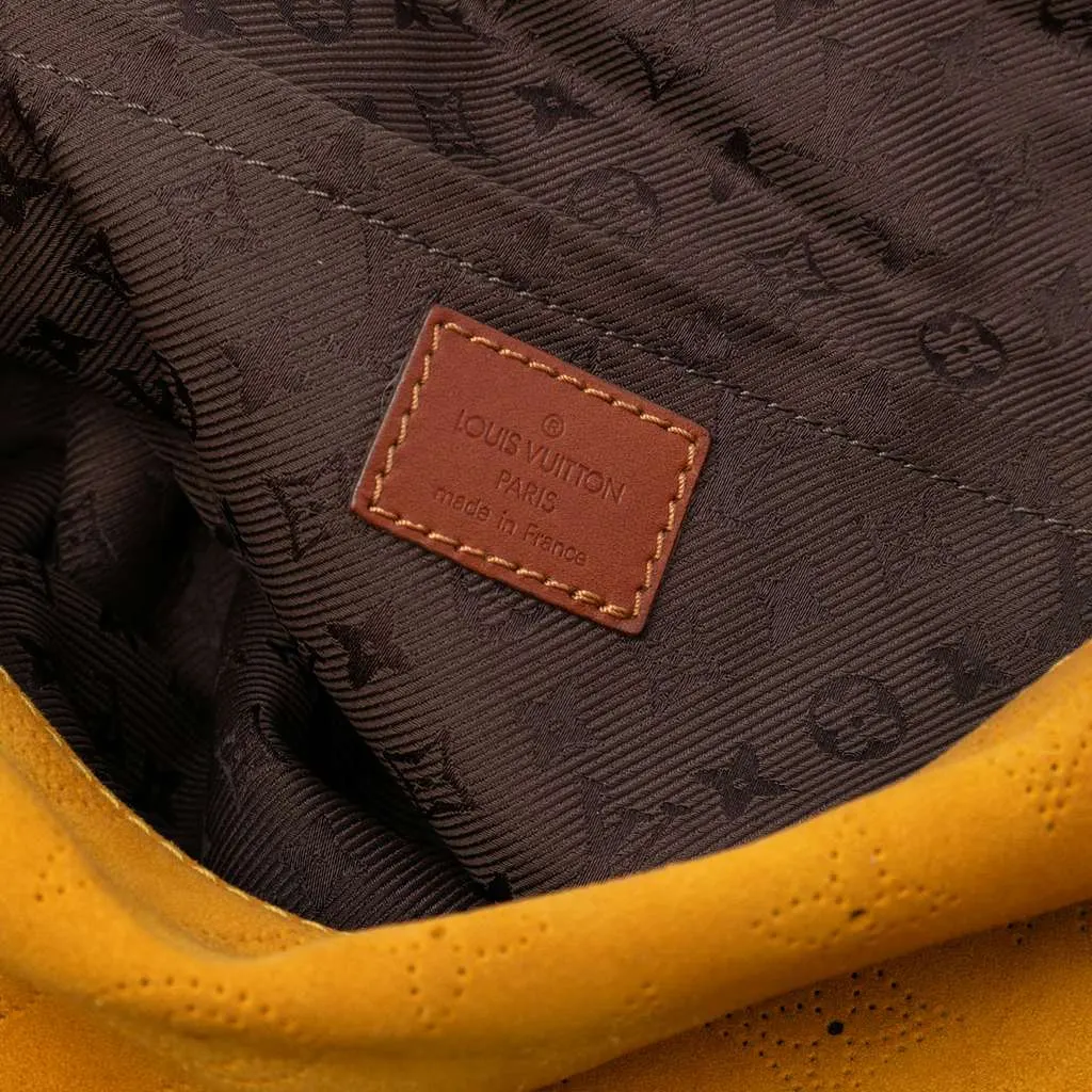 Louis Vuitton Monogram Suede Onatah GM Yellow Leather Very good - Box View