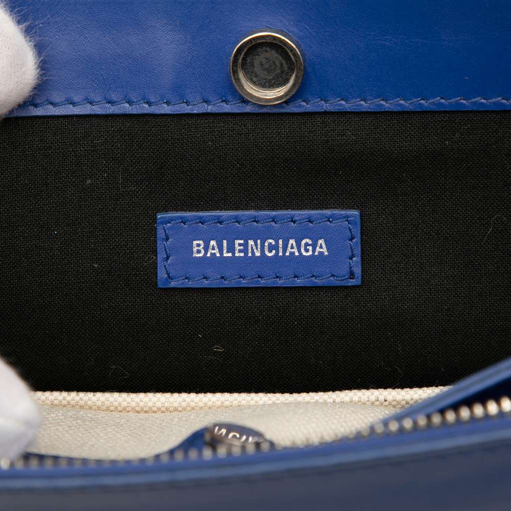 Balenciaga Canvas Navy Pochette Crossbody - 5