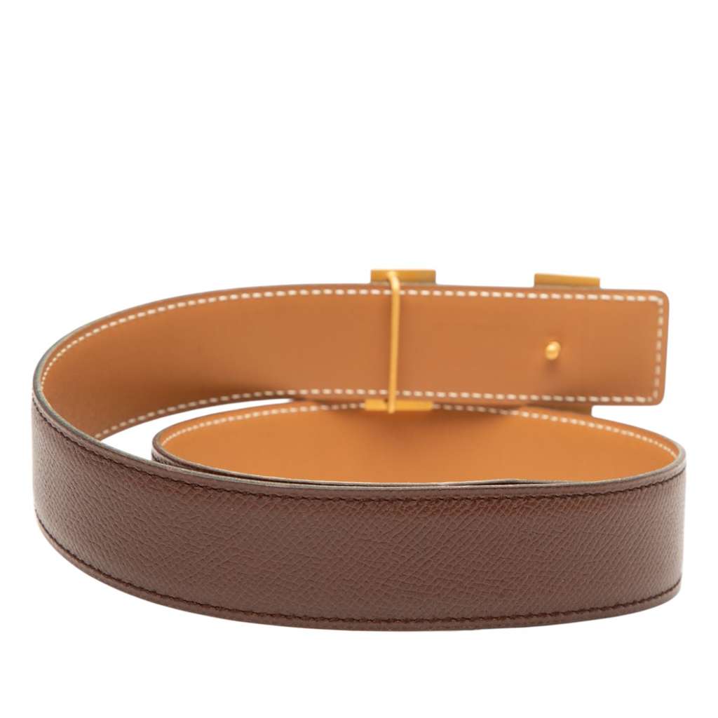 Hermès Epsom and Box Calf Constance H Reversible Belt - 3