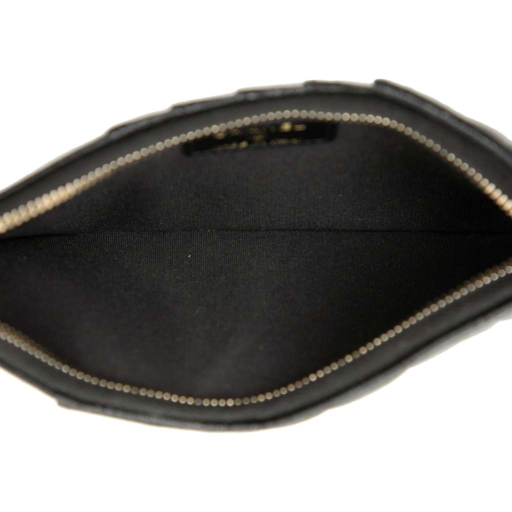 Chanel CC Embossed Caviar Camellia Flat Phone Case Wallet Pouch - 4