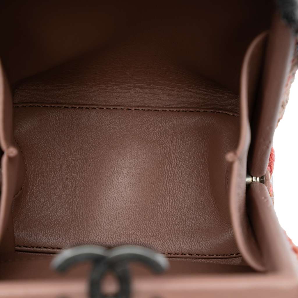 Chanel CC Tweed Chain Vertical Box Crossbody - 4