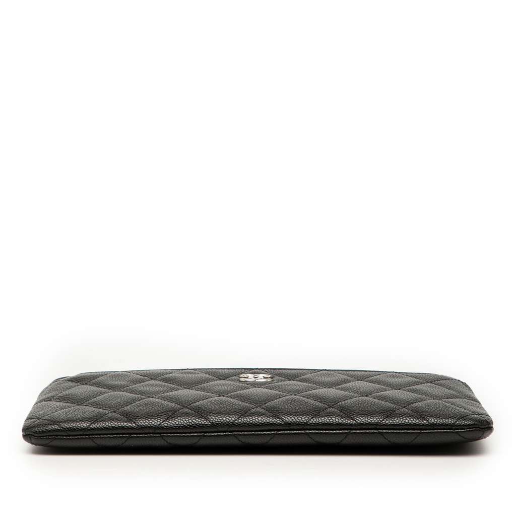 Chanel Quilted Caviar Double Zip Cosmetic Case - 3