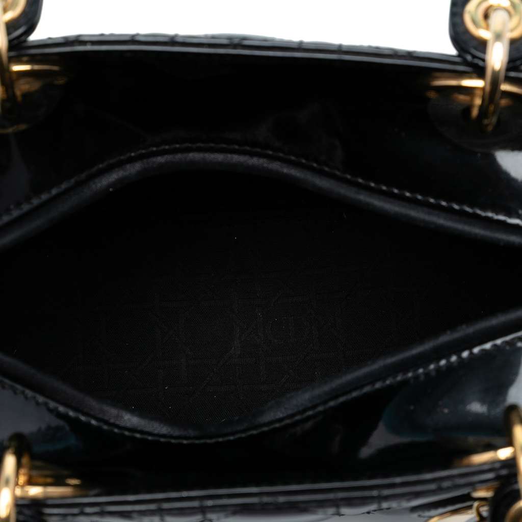 Dior Medium Patent Cannage Lady Dior - 4