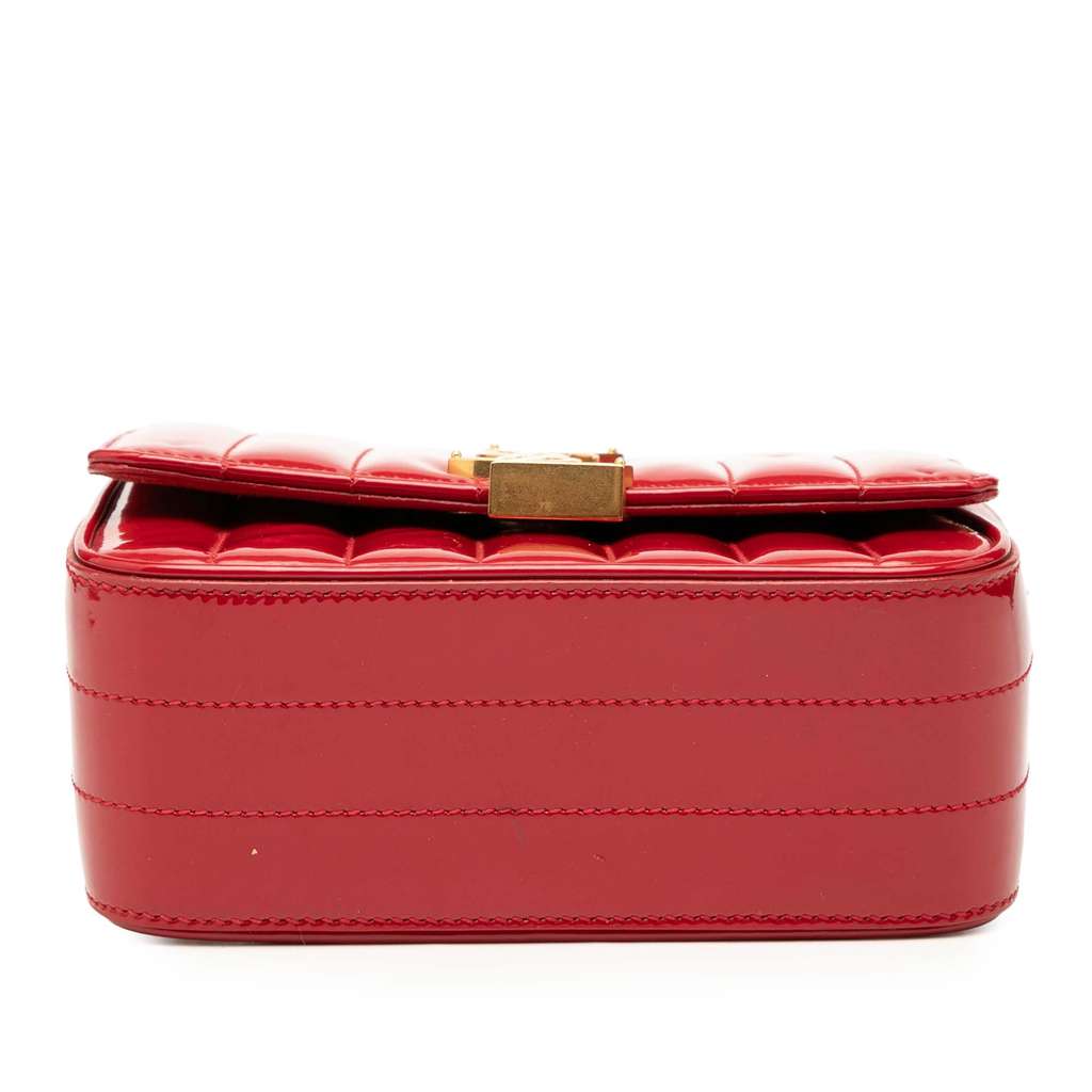 Saint Laurent Small Patent Monogram Vicky Chain Bag - 3