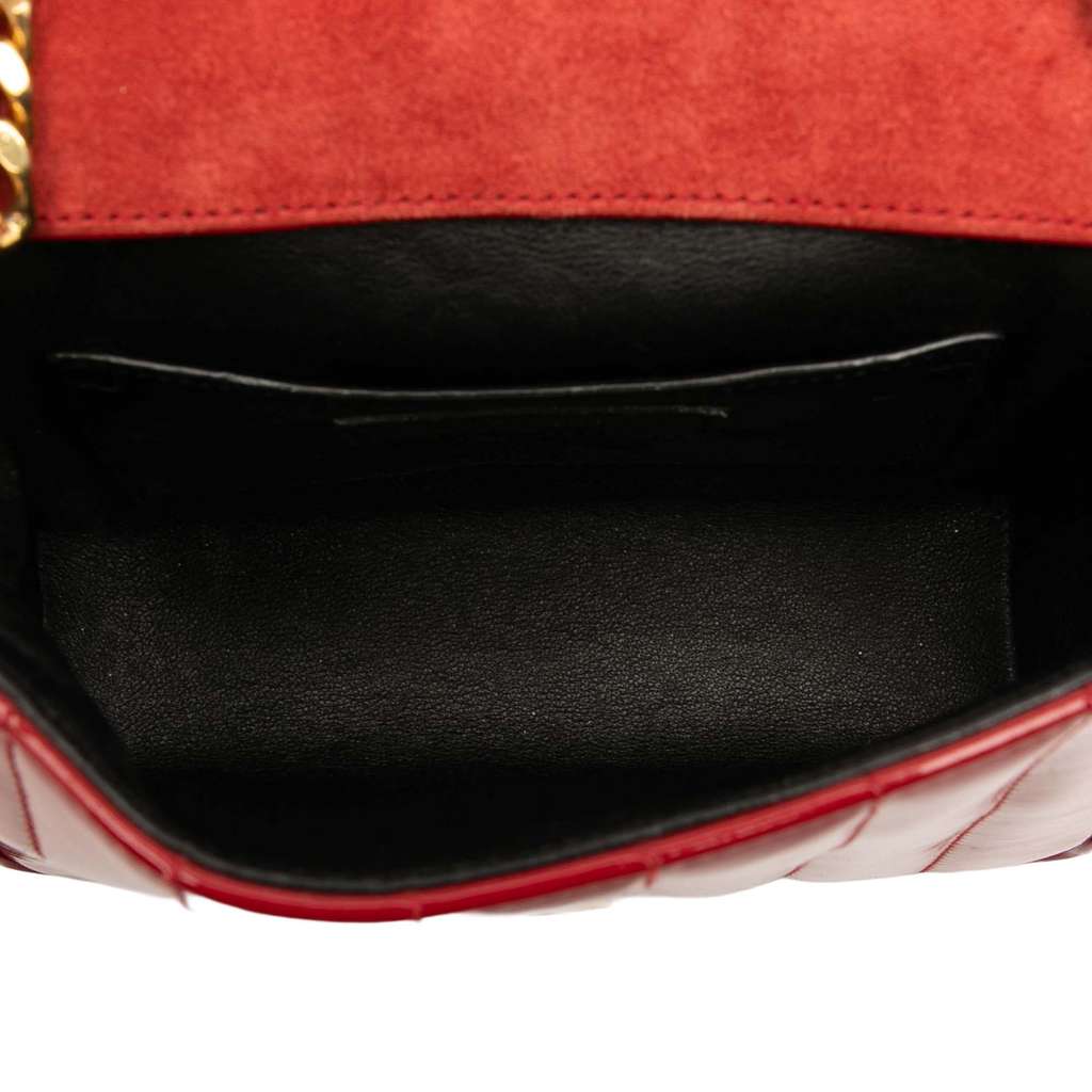 Saint Laurent Small Patent Monogram Vicky Chain Bag - 4