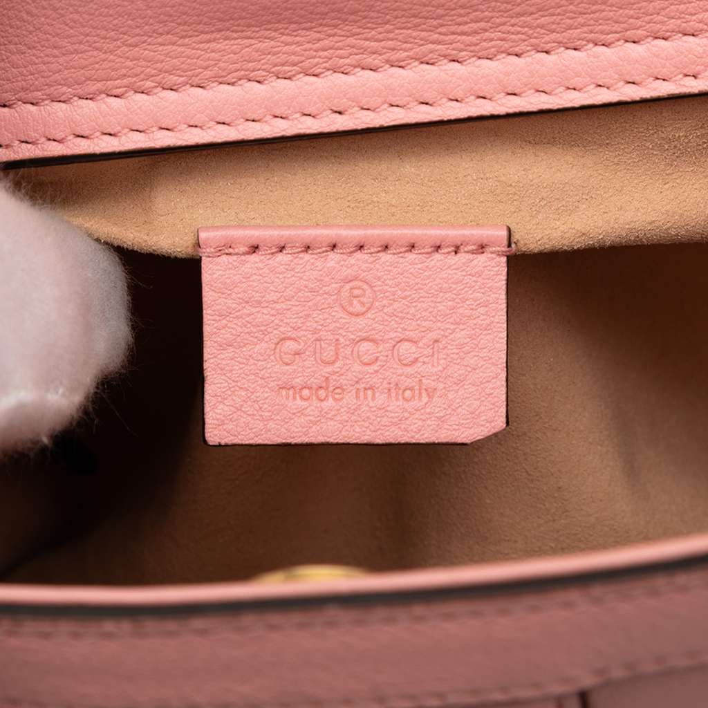 Gucci Mini Calfskin Bamboo Diana Satchel - 5