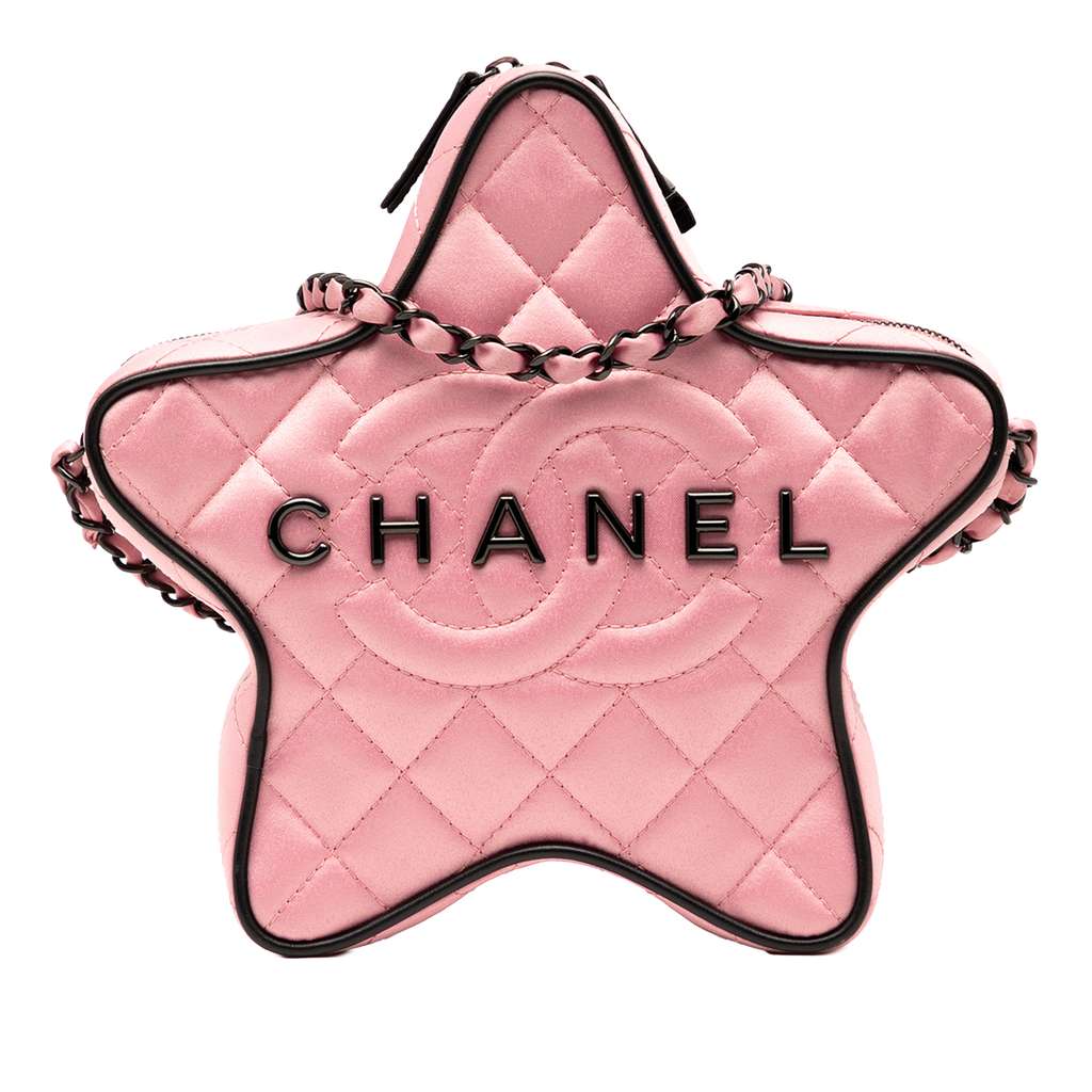 Chanel Quilted Satin Walk Of Fame Star Crossbody