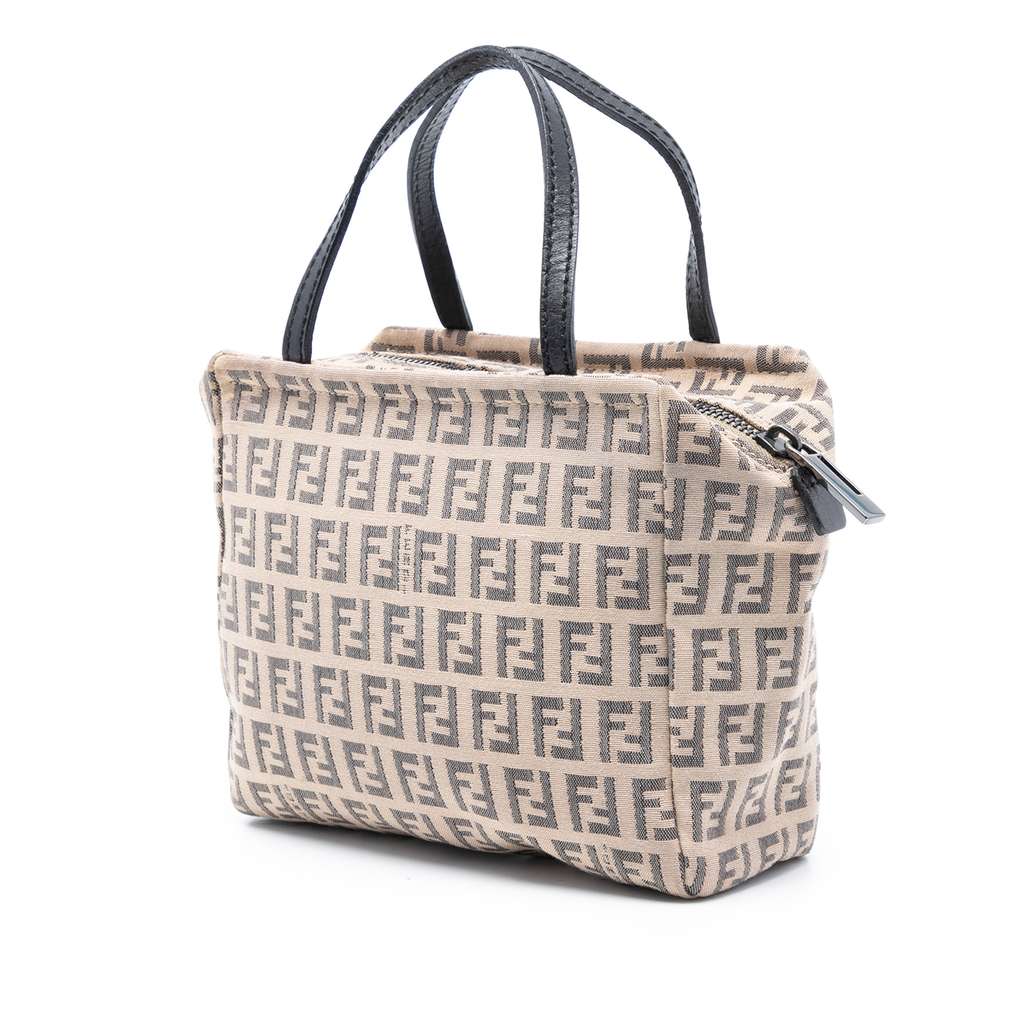 Fendi Mini Zucchino Canvas Handbag - 2