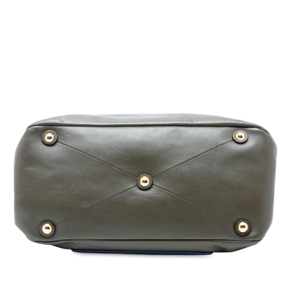 Miu Miu Tricolor Vitello Soft Flap Handbag - 3