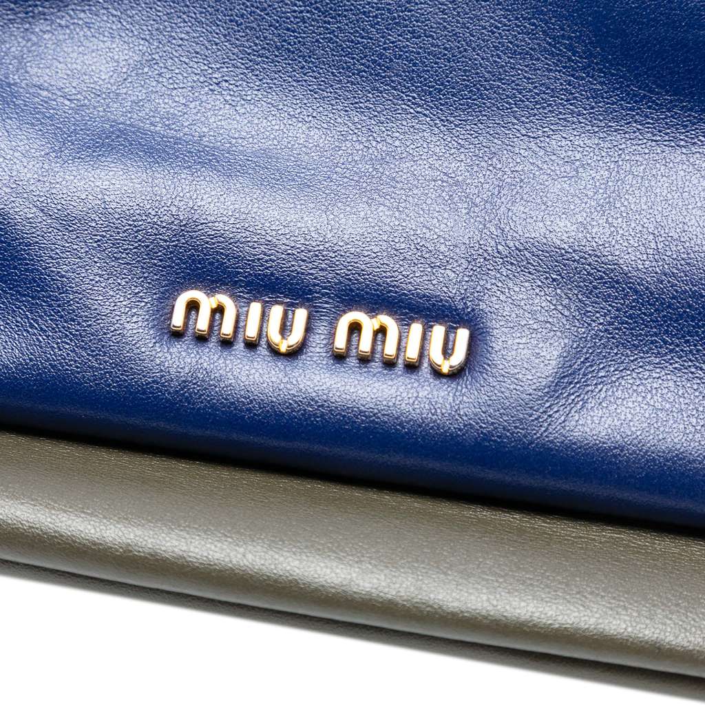 Miu Miu Tricolor Vitello Soft Flap Handbag - 5