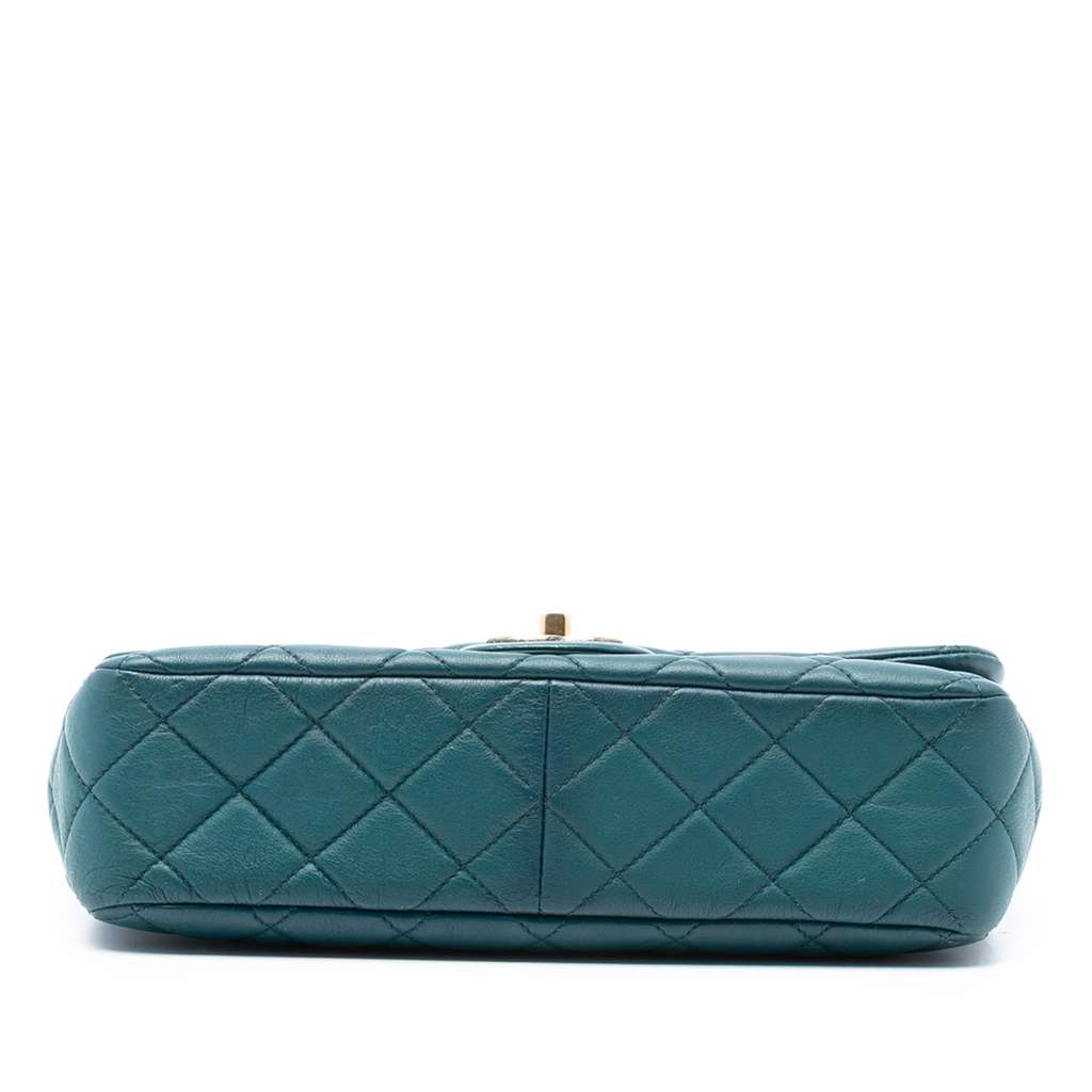 Chanel CC Quilted Lambskin East West Single Flap - 3