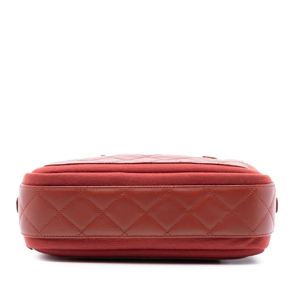 Chanel Paris Hamburg Quilted Lambskin and Jersey Camera Case - 3
