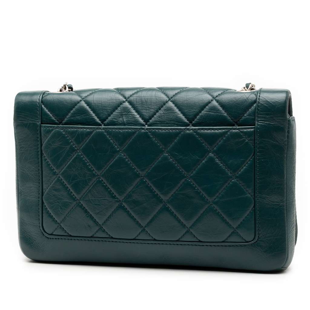 Chanel Small Quilted Crumpled Calfskin Bi Vintage Full Flap - 2