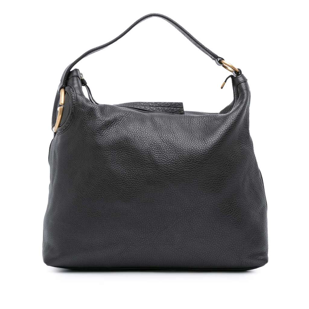 Gucci Pebbled Calfskin Twill Hobo