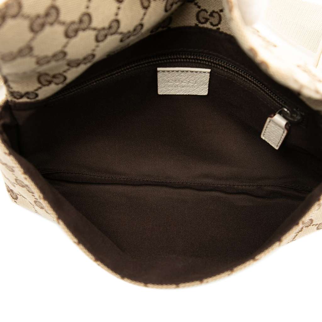 Gucci GG Canvas Flap Belt Bag - 4