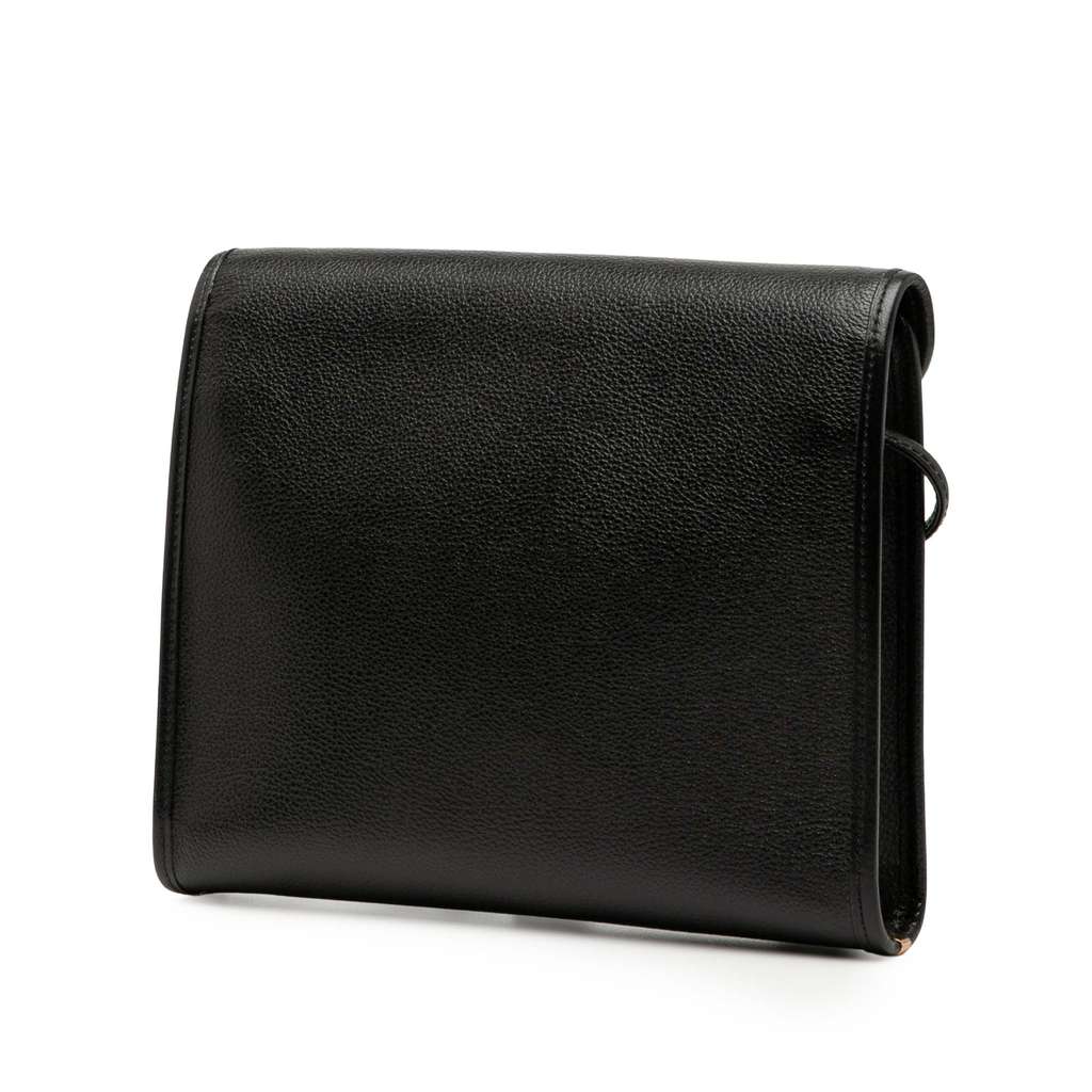 Saint Laurent Leather Envelope Flap Crossbody - 2