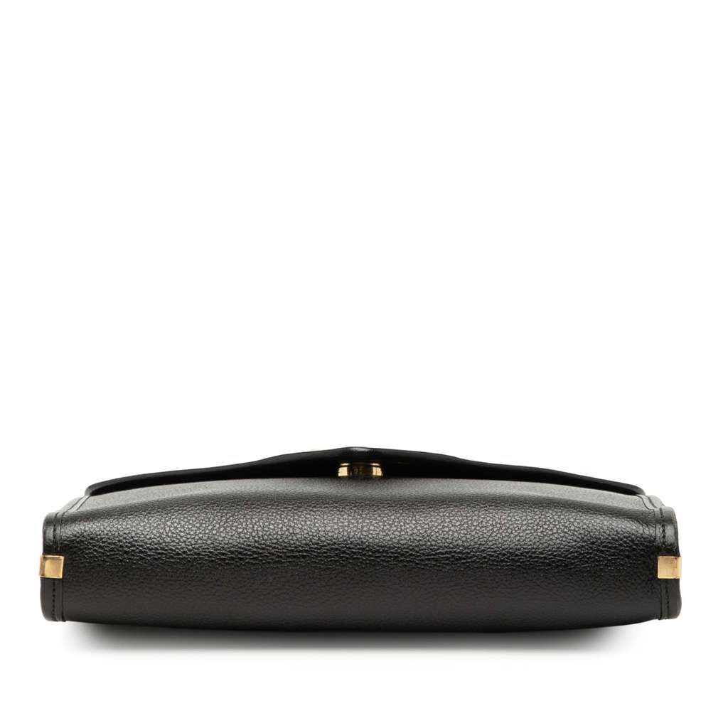 Saint Laurent Leather Envelope Flap Crossbody - 3