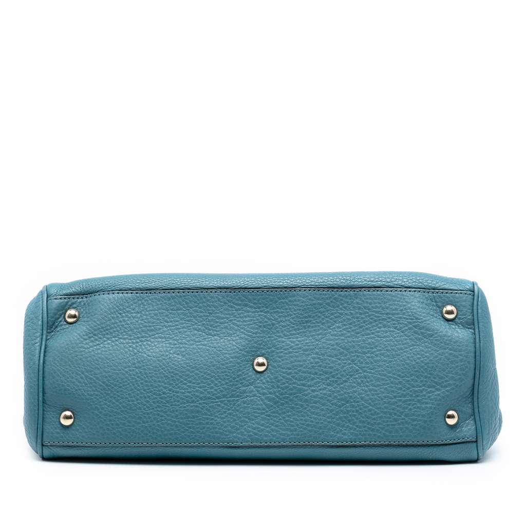 Gucci Medium Calfskin Bamboo Shopper Satchel - 3