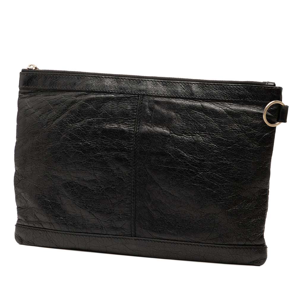 Balenciaga Lambskin Motocross Classic Clip M Clutch - 2