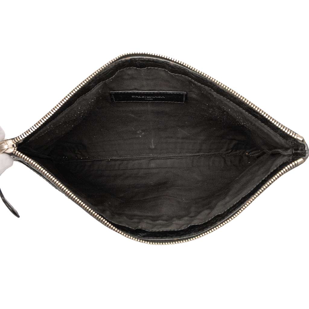 Balenciaga Lambskin Motocross Classic Clip M Clutch - 4