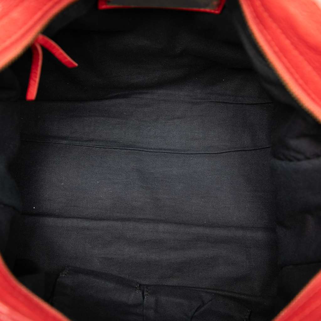 Balenciaga Lambskin Motocross Classic City Satchel - 4