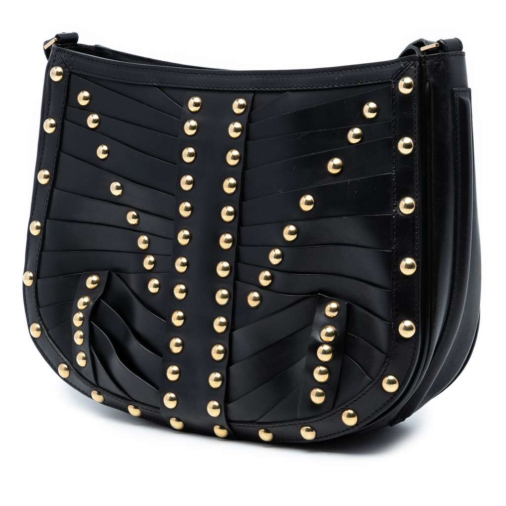 Burberry Studded Leather Shoulder Bag - 2