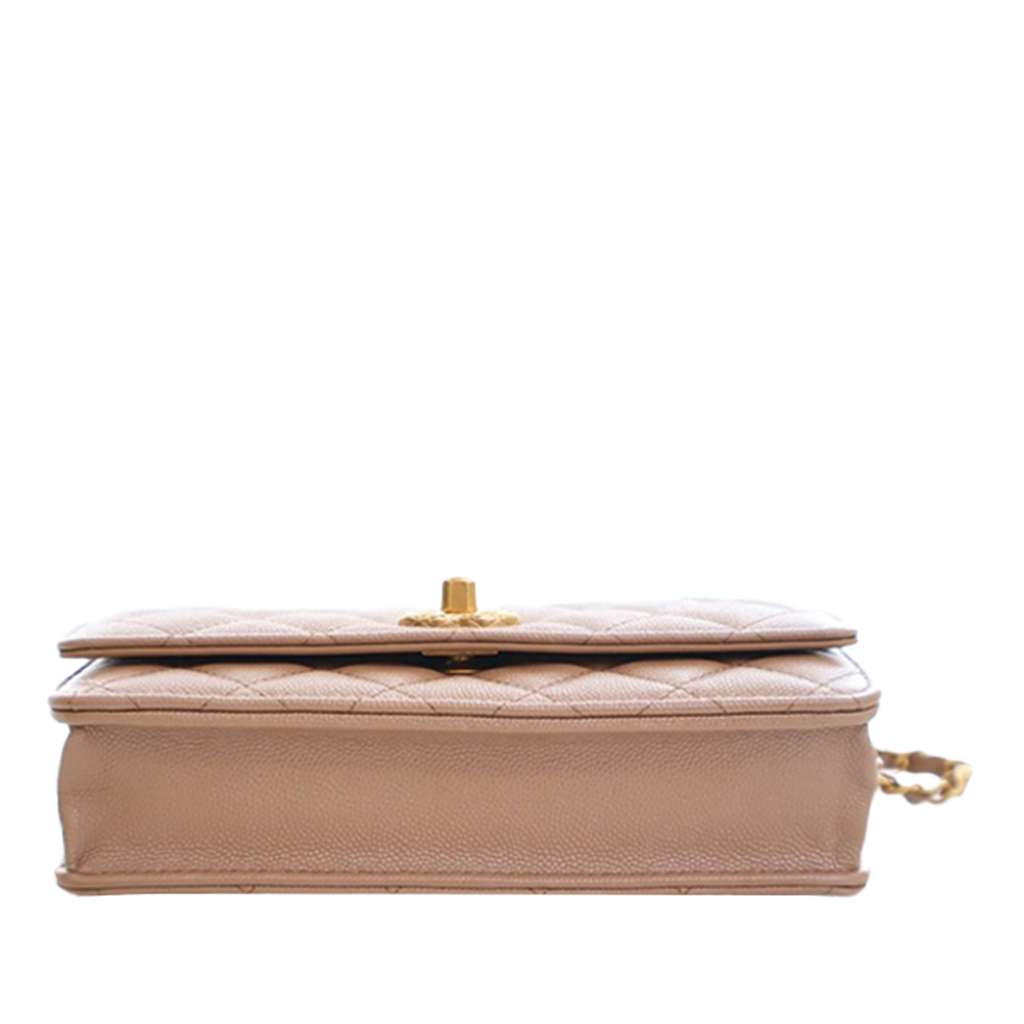 Chanel CC Quilted Caviar Wallet on Chain - 4