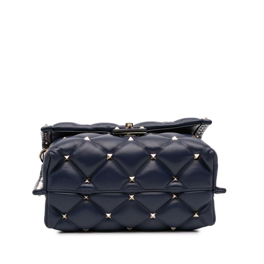 Valentino Lambskin VLTN Candystud Top Handle Bag - 3