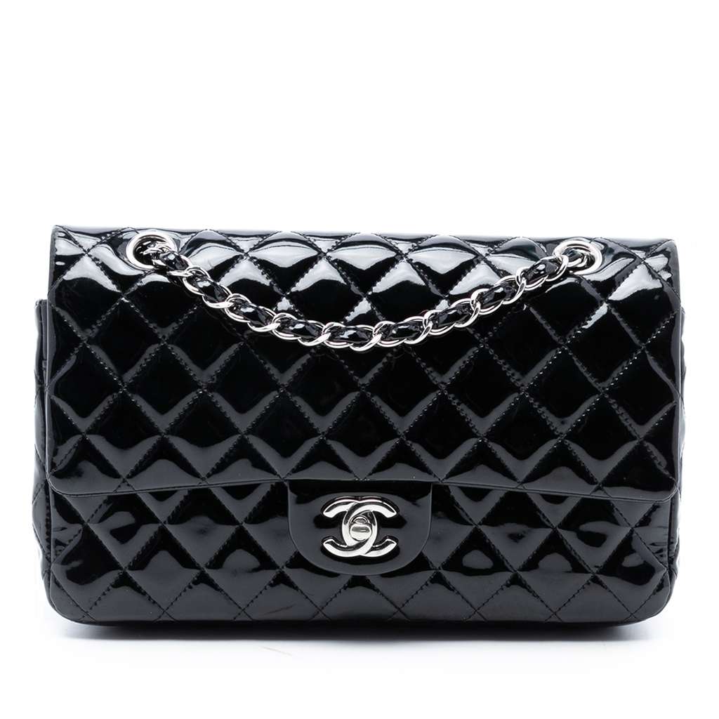Chanel Medium Classic Patent Double Flap