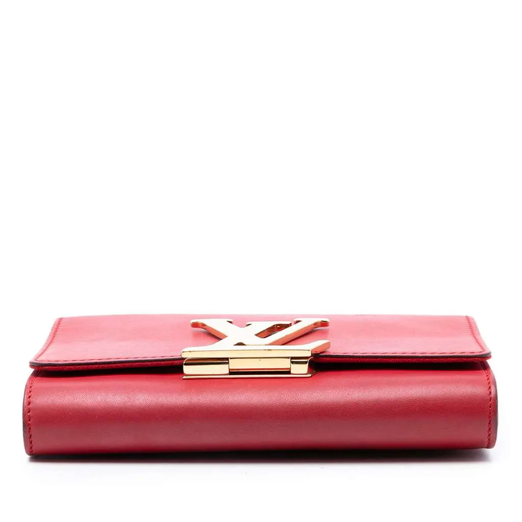 Louis Vuitton Leather Louise Chain MM Red Leather Very good - Inside View
