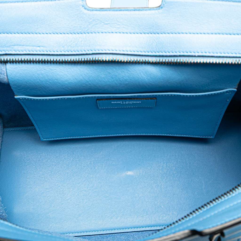 Saint Laurent Small Leather Monogram Cabas Satchel - 4