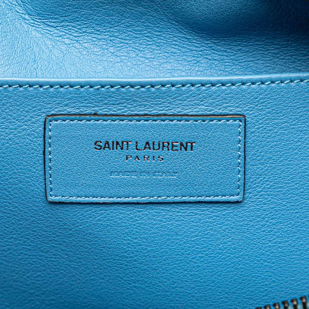 Saint Laurent Small Leather Monogram Cabas Satchel - 5