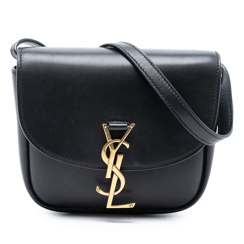 Saint Laurent Small Leather Monogram Kaia Crossbody