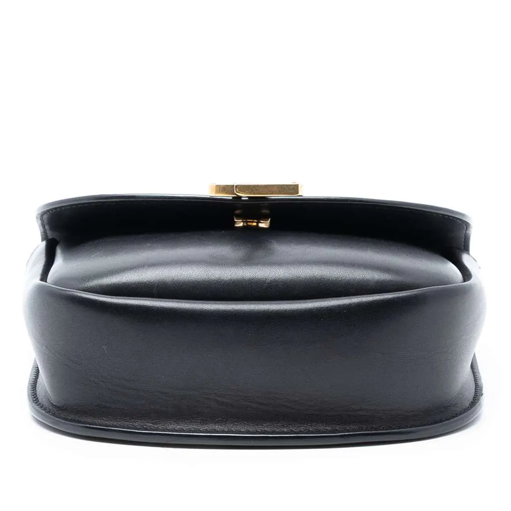 Saint Laurent Small Leather Monogram Kaia Crossbody Black Leather Good - Inside View