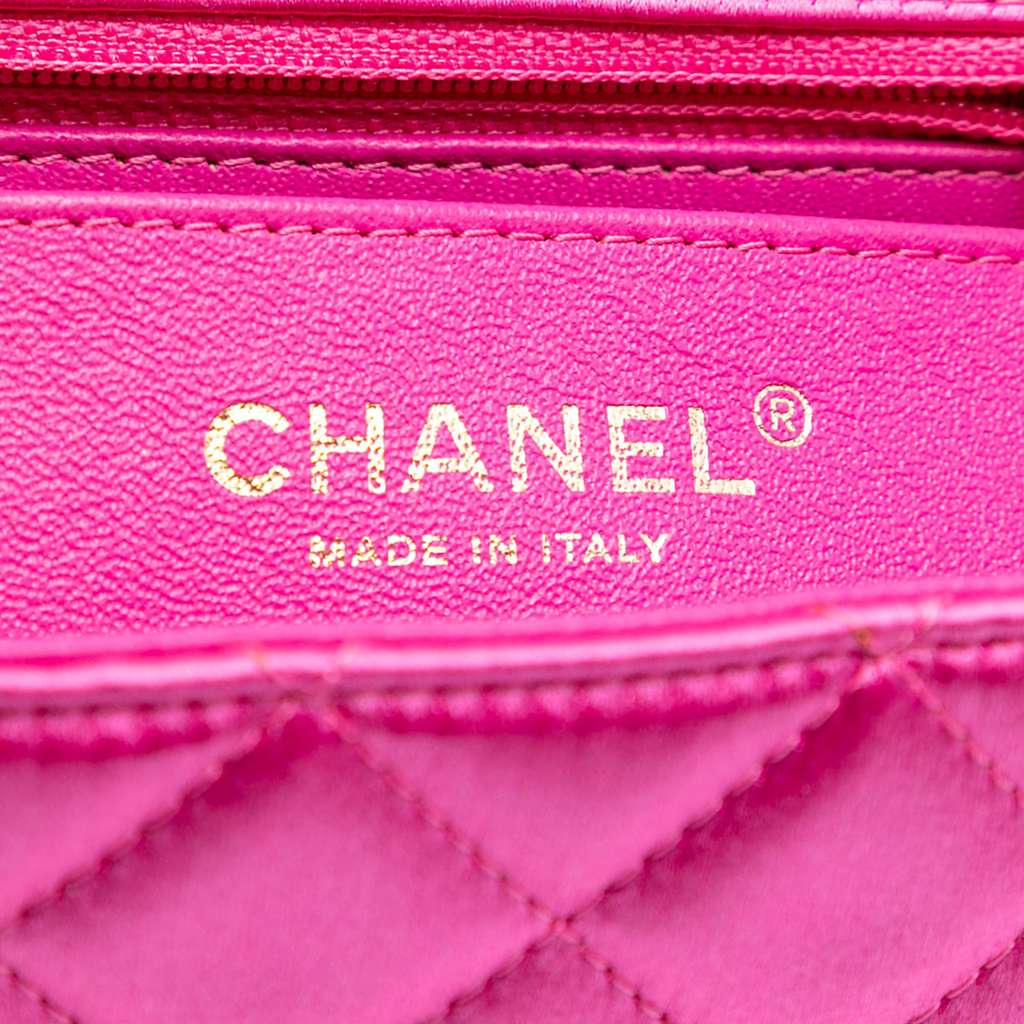 Chanel Mini Rectangular Classic Satin Single Flap - 5