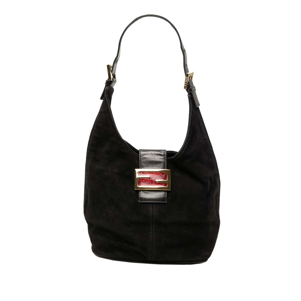 Fendi Suede FF Shoulder Bag