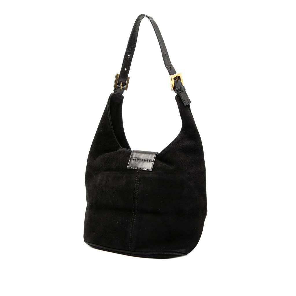 Fendi Suede FF Shoulder Bag - 2