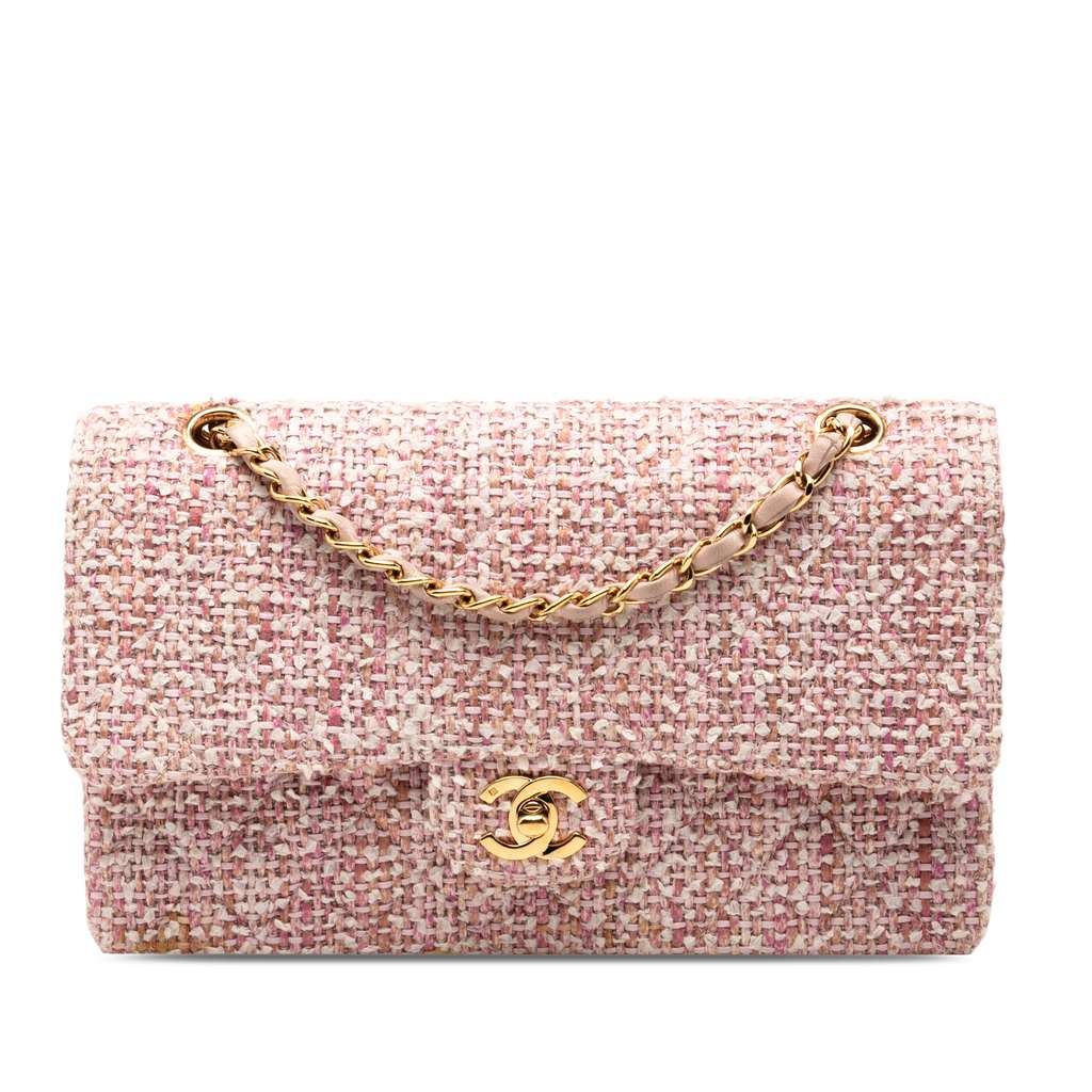 Chanel Medium Classic Tweed Double Flap