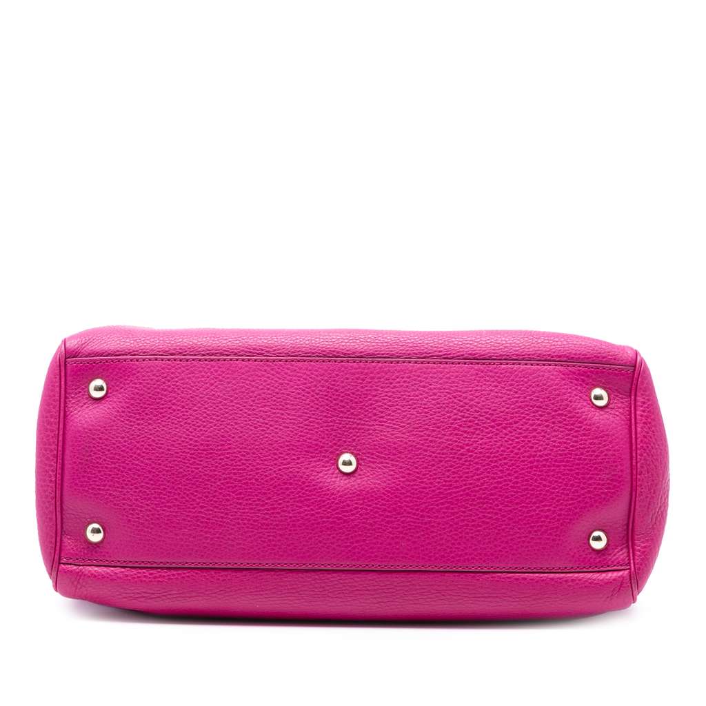 Gucci Medium Calfskin Bamboo Shopper Satchel - 3