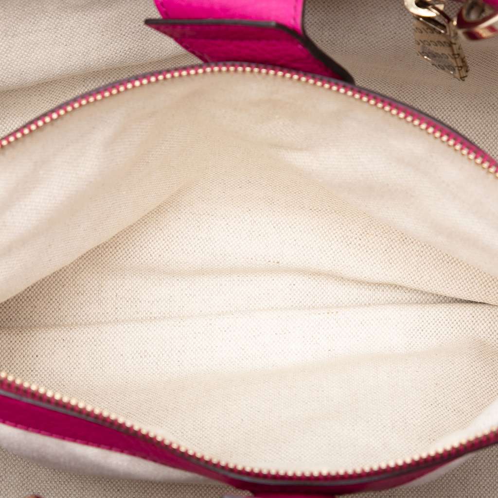 Gucci Medium Calfskin Bamboo Shopper Satchel - 4