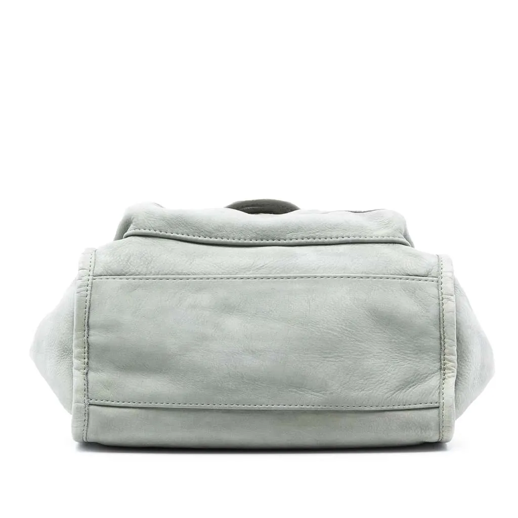 Chanel Calfskin French Riviera Shoulder Bag Grey Leather Good - Inside View