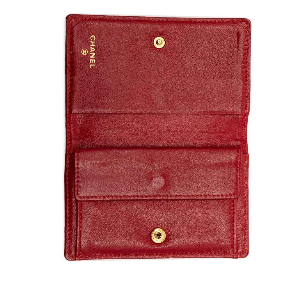 Chanel CC Quilted Calfskin Double Stitch Bifold Wallet - 4