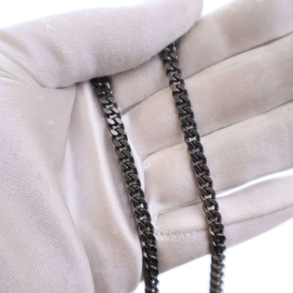 Chanel CC Ruthenium Plated Logo Chain Choker Necklace - 5