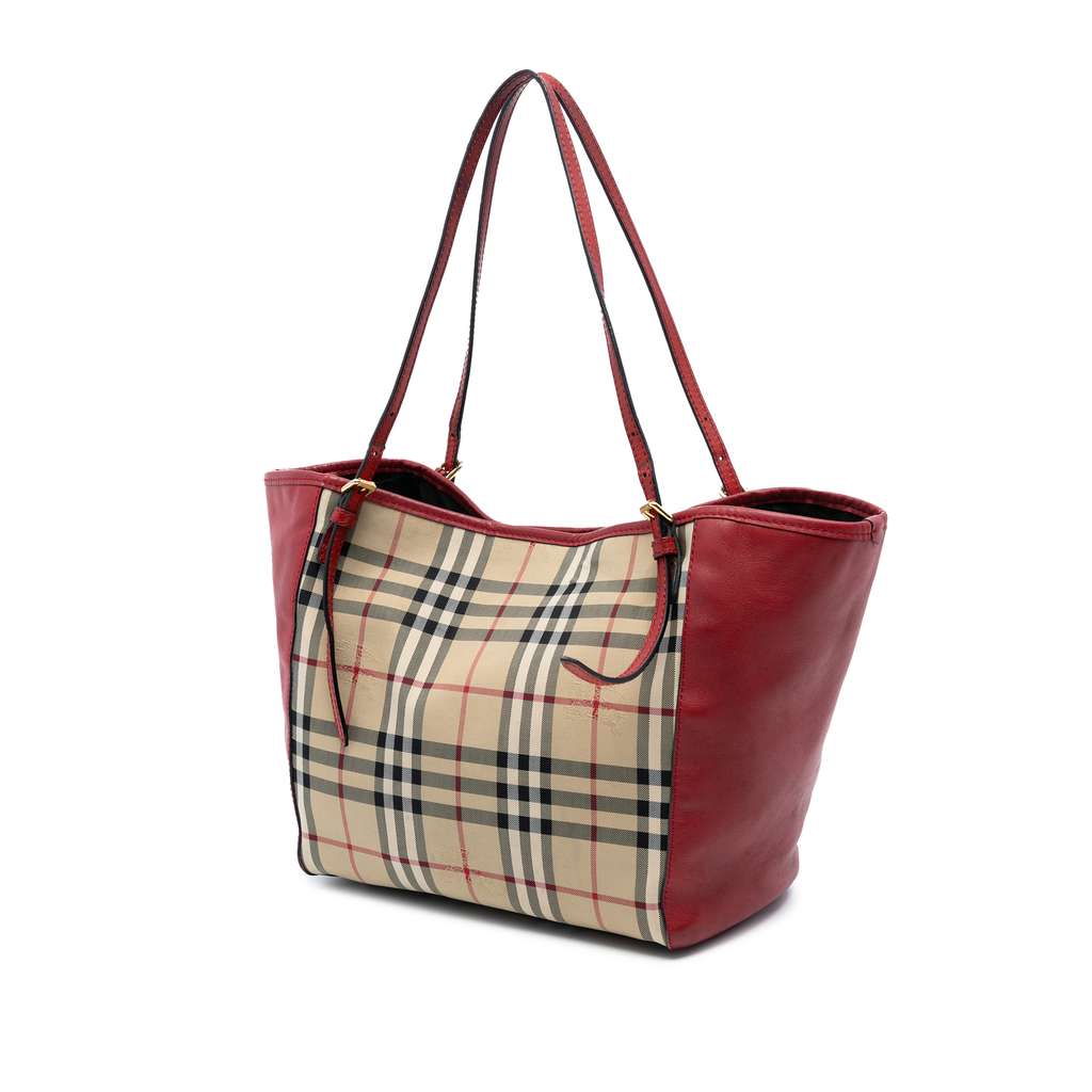 Burberry Small Haymarket Check Canvas and Leather Canterbury Tote - 2