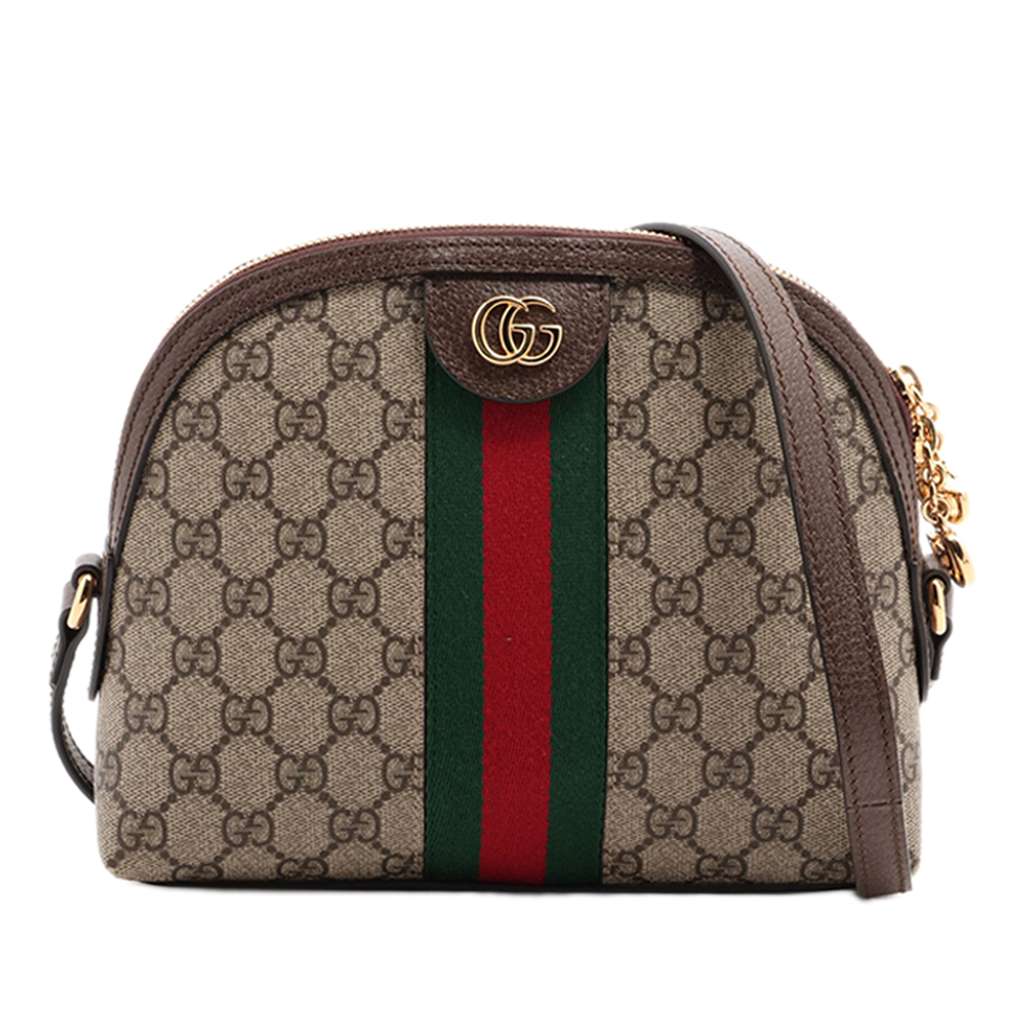 Gucci Small GG Supreme Ophidia Dome Crossbody